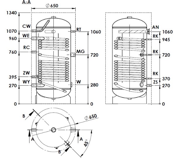 Zásobník teplej vody WGJ-S MIDI 220
