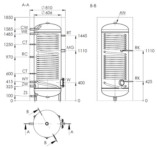Zásobník teplej vody WGJ-S MAX+ 400
