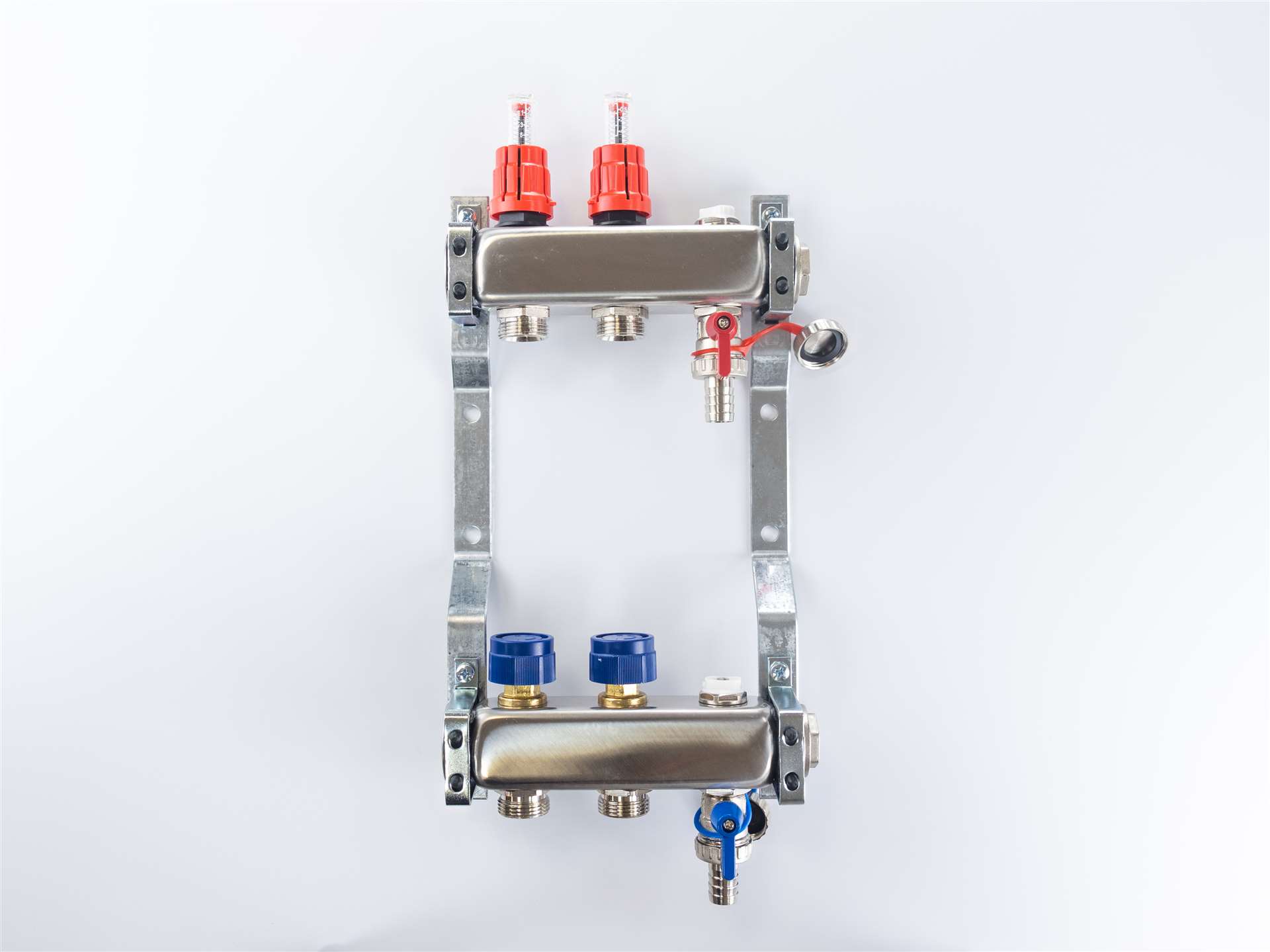 WATERFLOW rozdeľovač 2 INOX magnetický prietokomer komplet