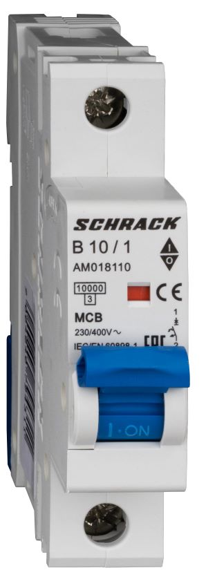 Istič B10/1 10kA, charakteristika B 10A, 1-pólový