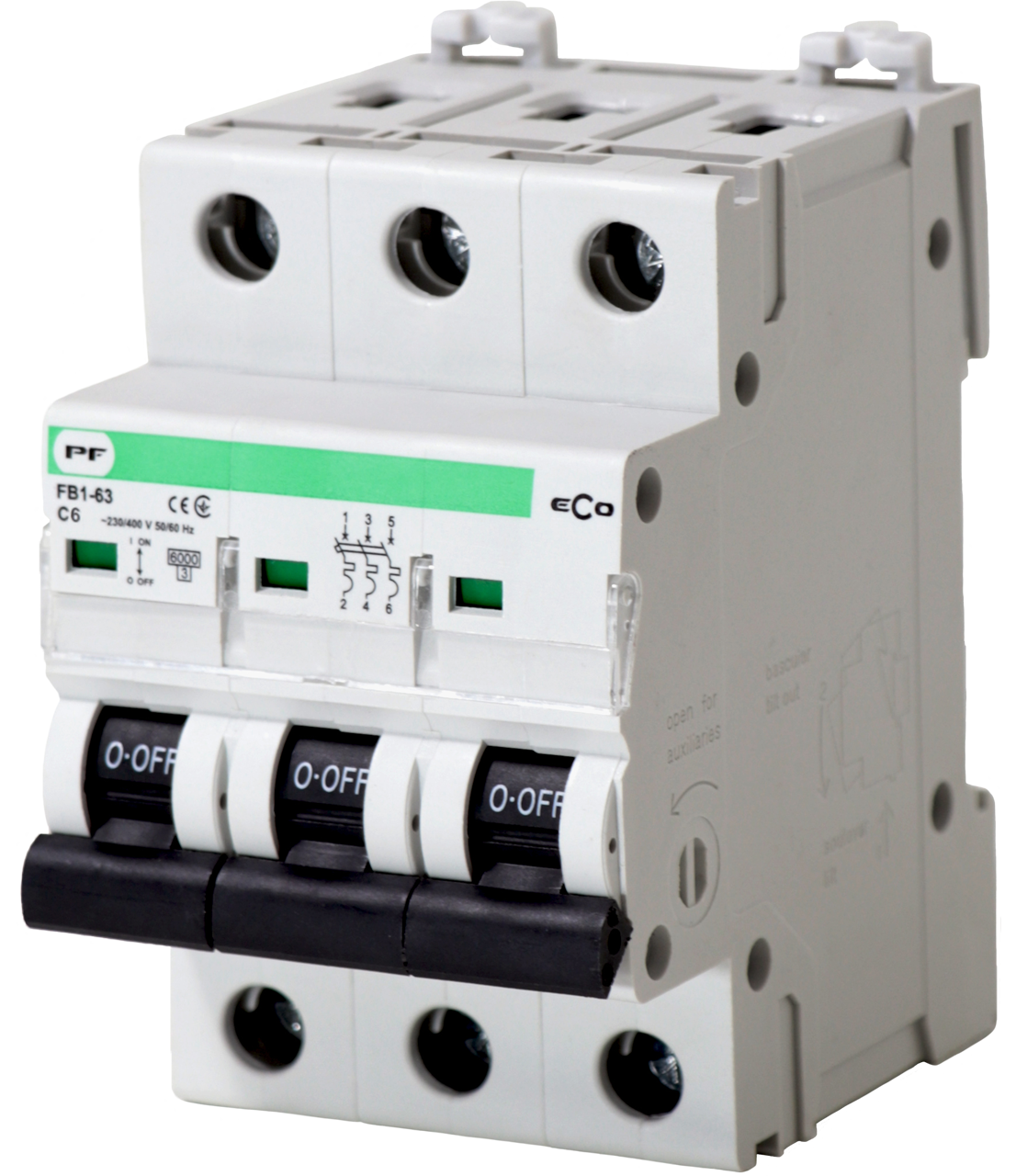 Promfactor modulárny istič FB1-63 3P C 6A 6kA ECO