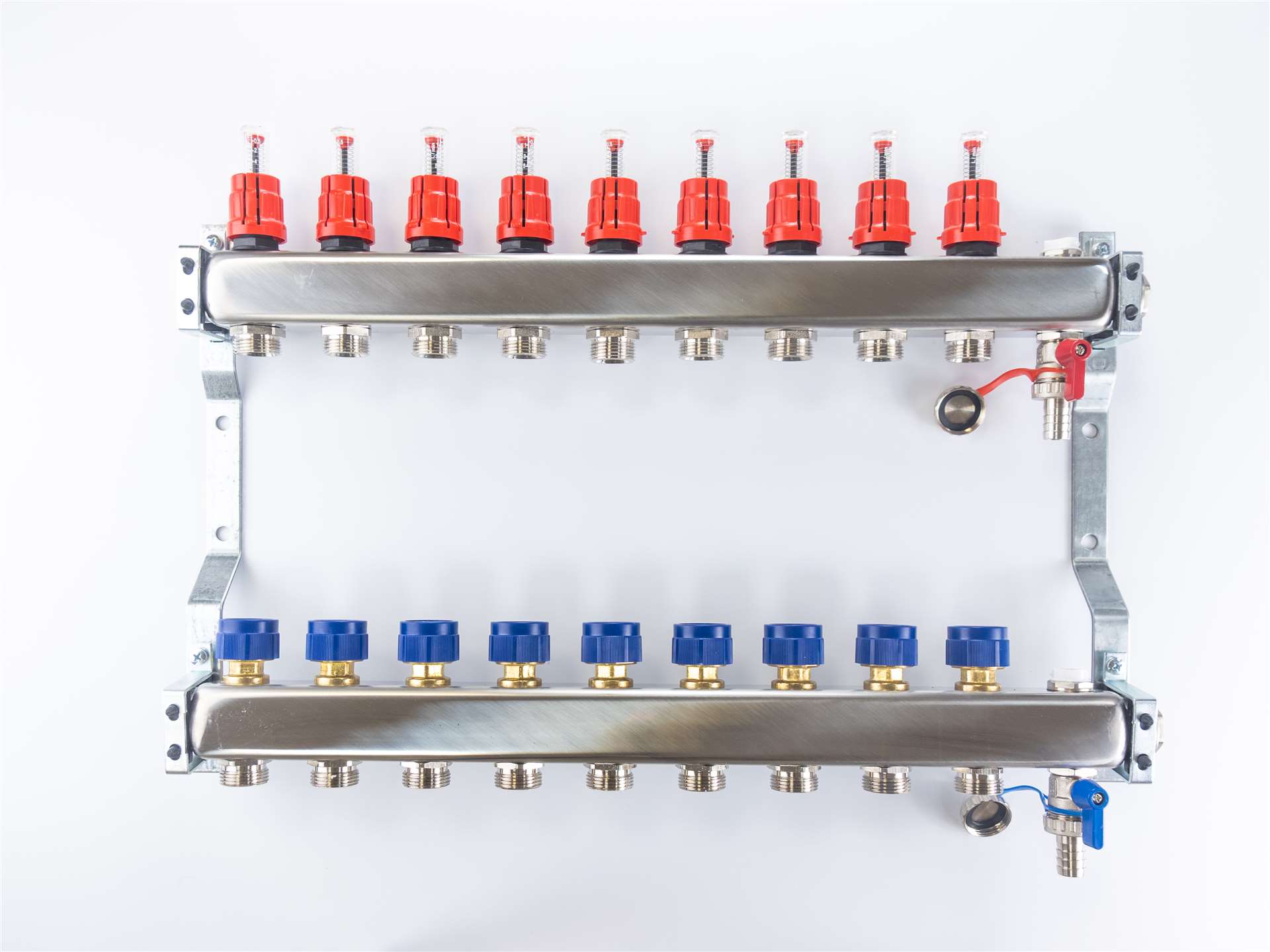 WATERFLOW rozdeľovač 9 INOX magnetický prietokomer komplet