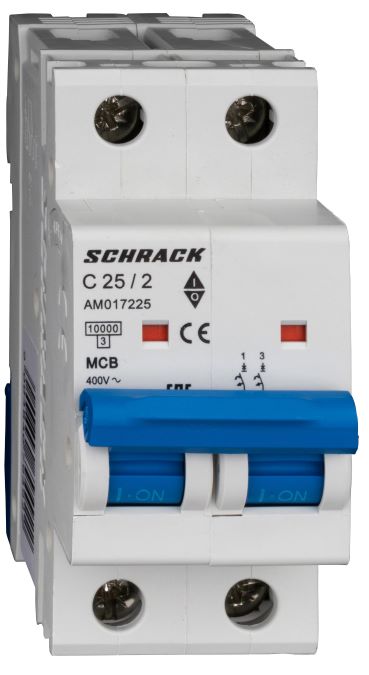 Istič C25/2 10kA, charakteristika C 25A, 2-pólový