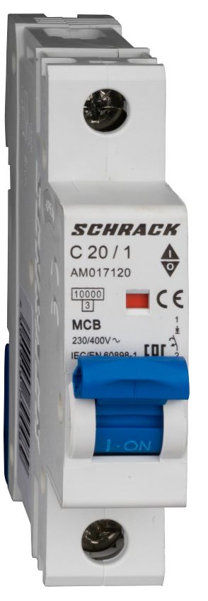 Istič C20/1 10kA, charakteristika C 20A, 1-pólový