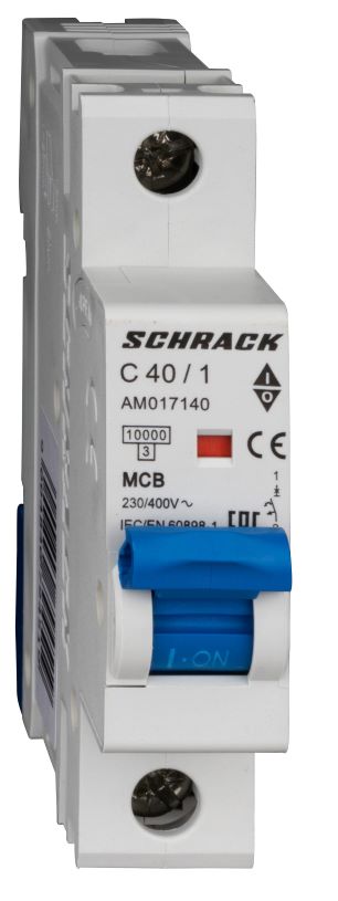 Istič C40/1 10kA, charakteristika C 40A, 1-pólový