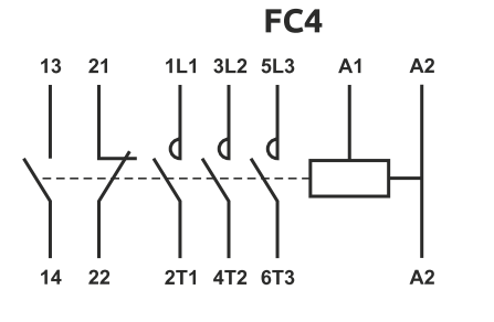 AC stykač FC4 50A 24V