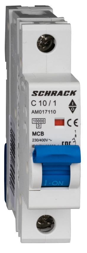 Istič C10/1 10kA, charakteristika C 10A, 1-pólový