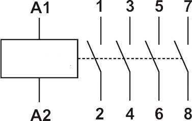 Modulárny stykač  MCF3 40A 4NО coil 230V AC