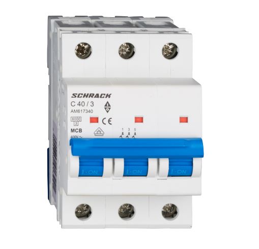 Istič C40/3 6kA, charakteristika C, 40A, 3-pólový