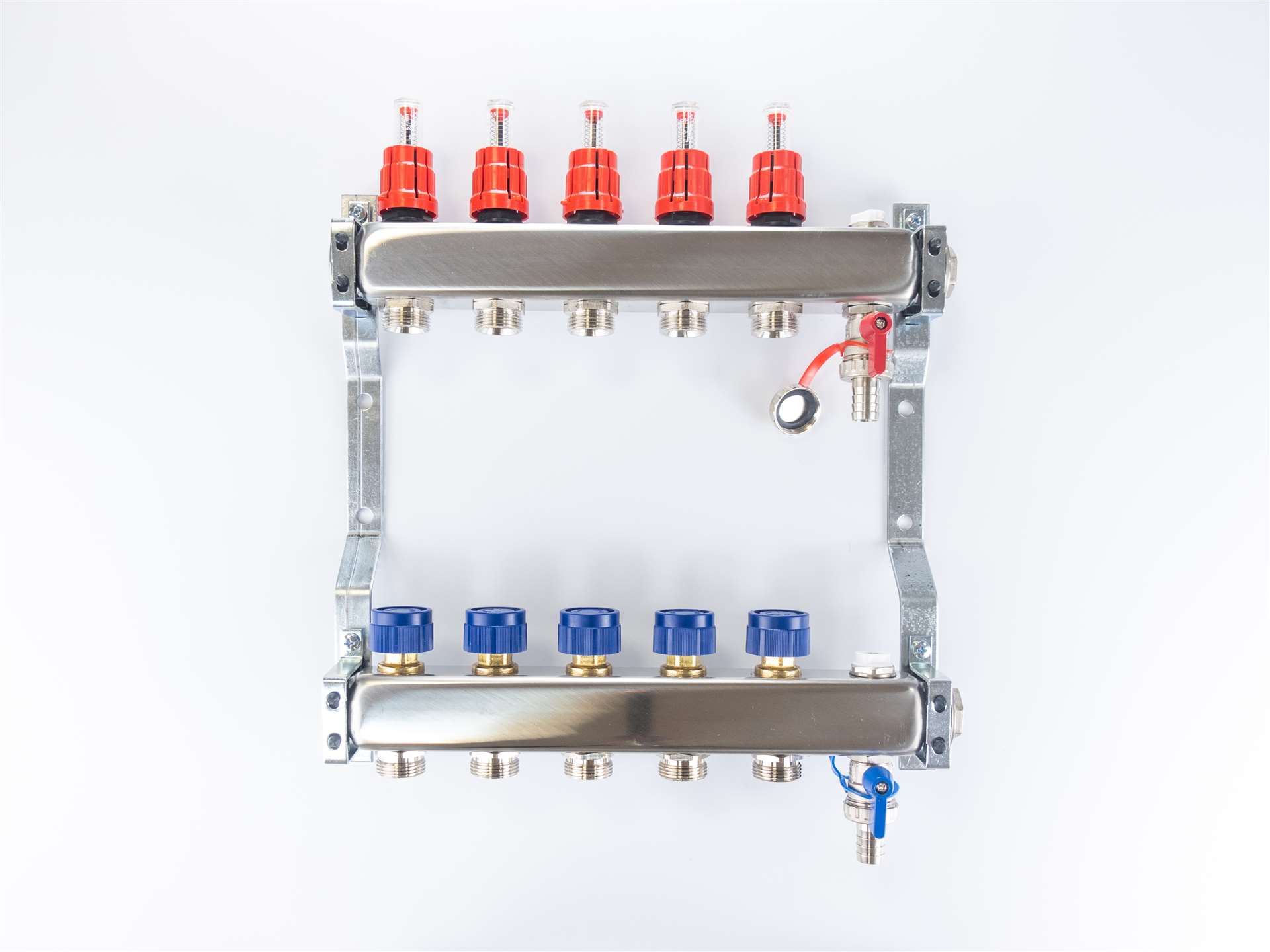 WATERFLOW rozdeľovač 5 INOX magnetický prietokomer komplet