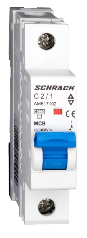 Istič C2/1 6kA, charakteristika C 2A, 1-pólový