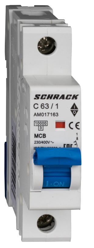 Istič C63/1 10kA, charakteristika C 63A, 1-pólový