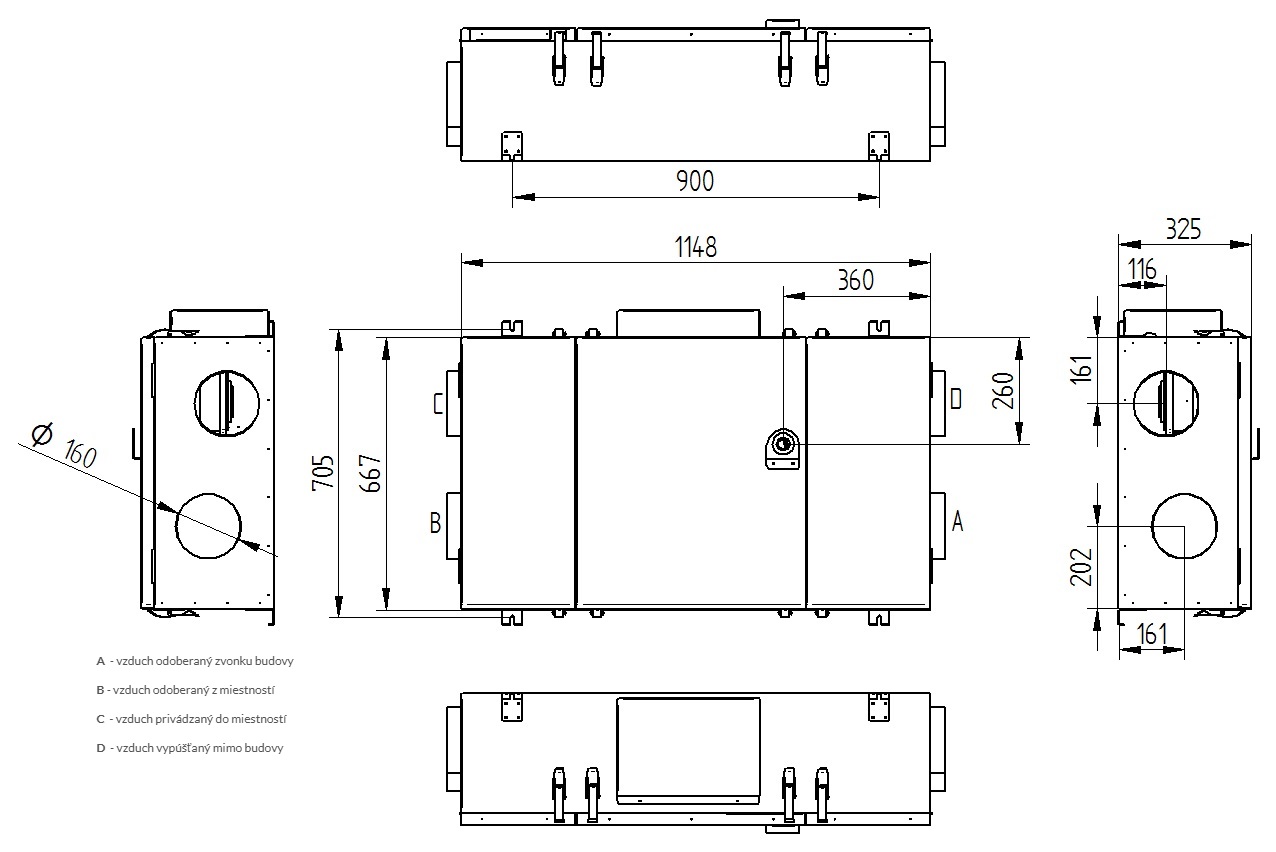 Rekuperačná jednotka WANAS 345 XF